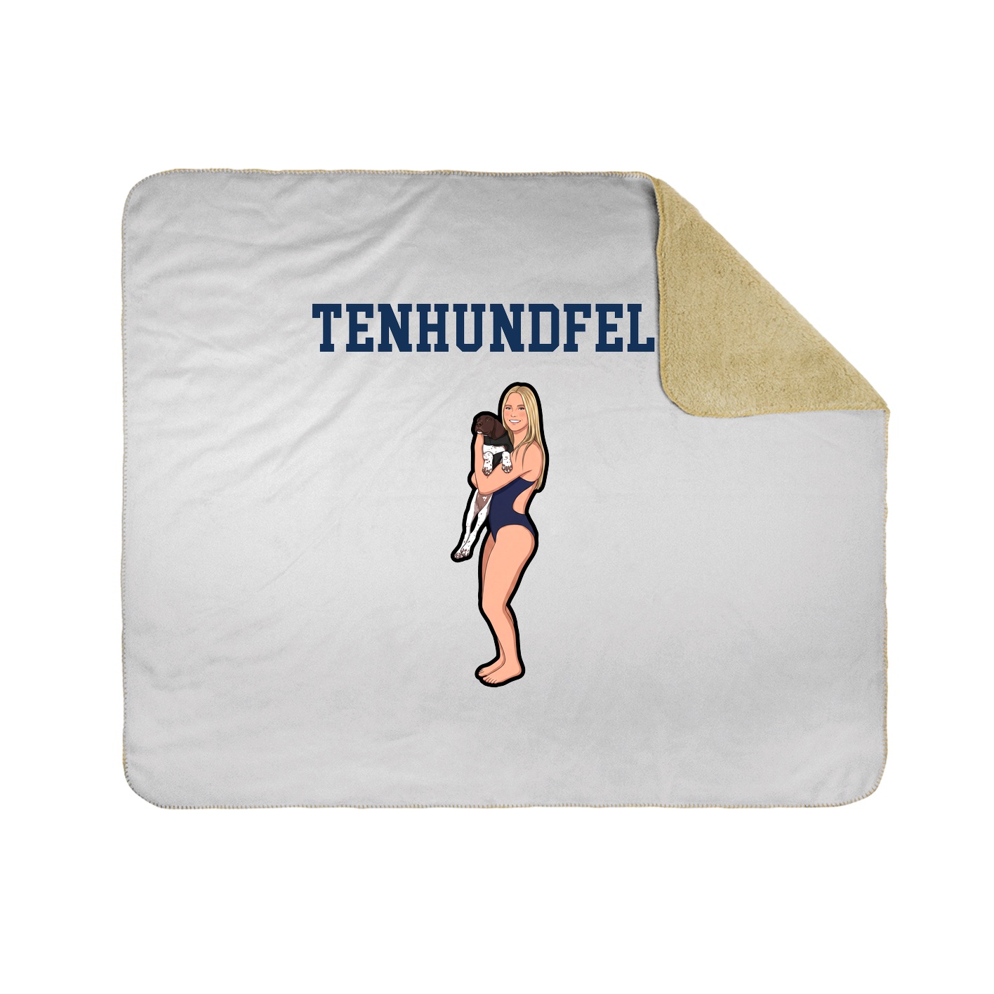 Throw Blanket — Shirsey in White