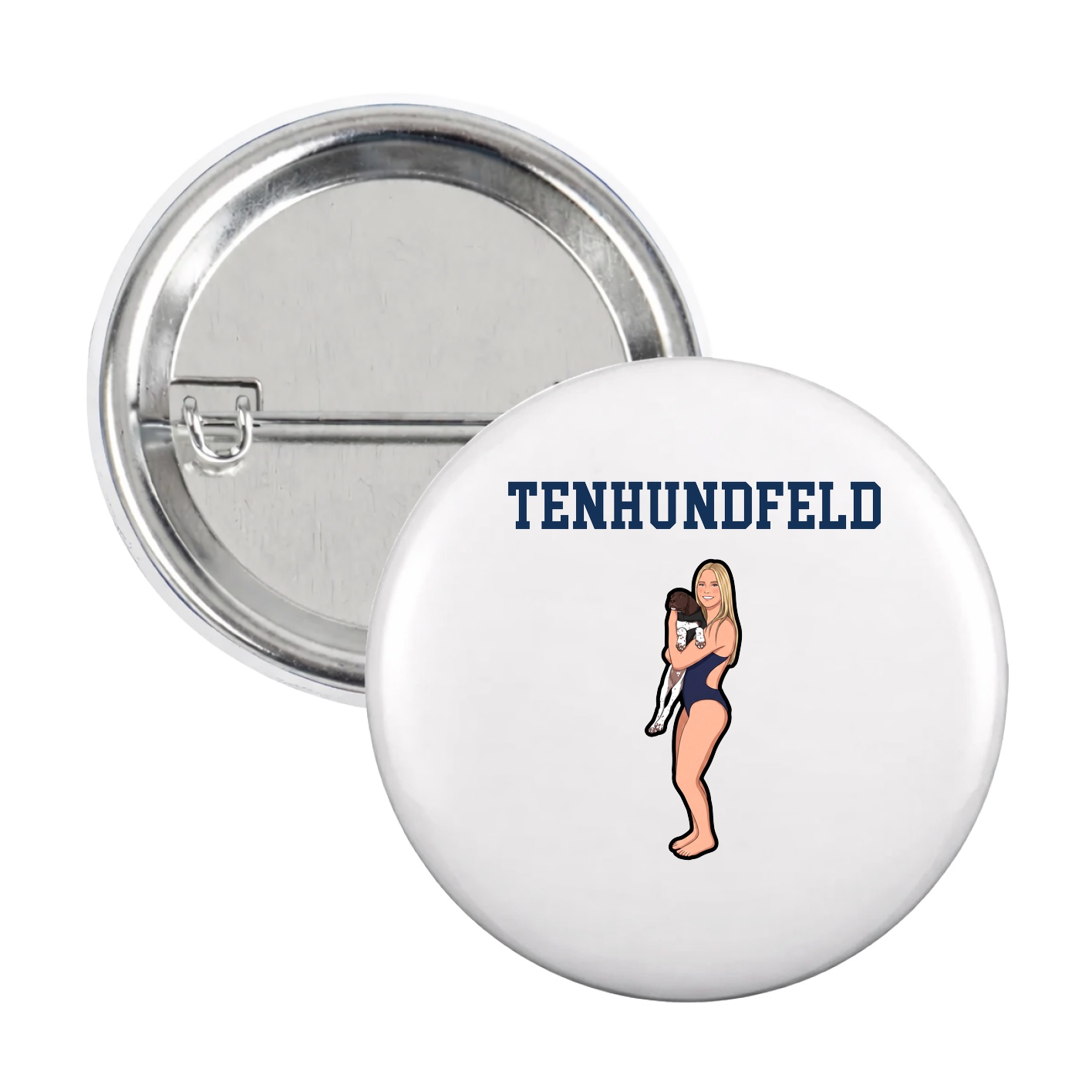 Game Day Button — Shirsey in White