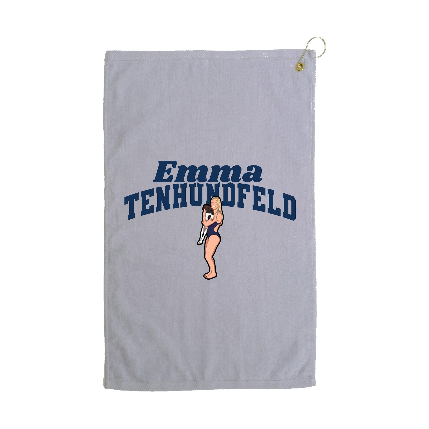 Golf Towel — Signature Arch in Grey