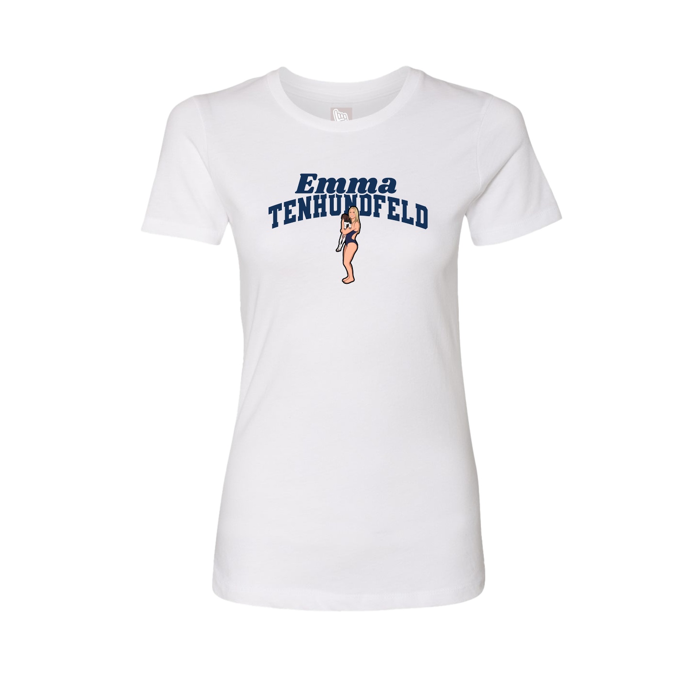 Womens Tee — Signature Arch in White