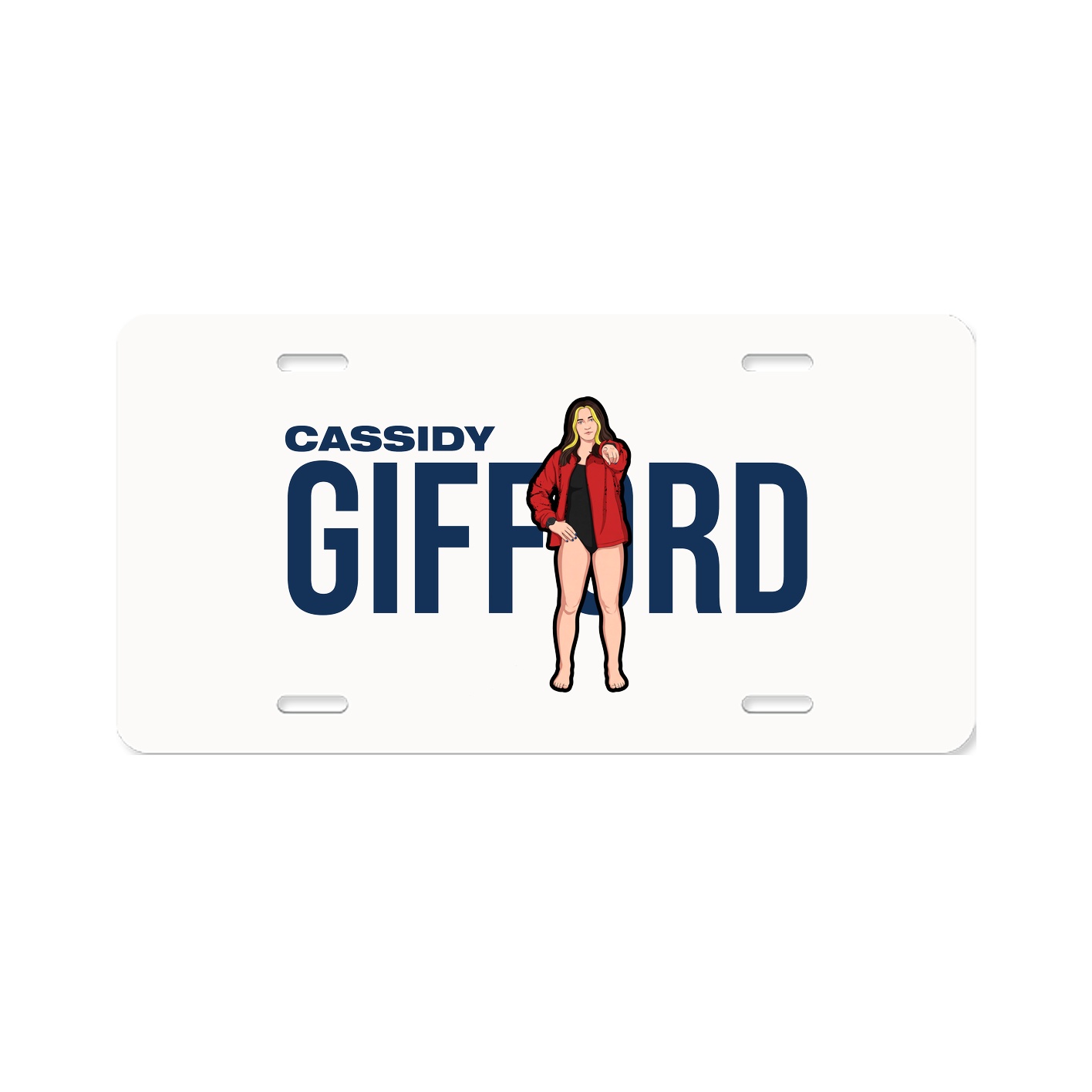 License Plate — Player Name in Classic