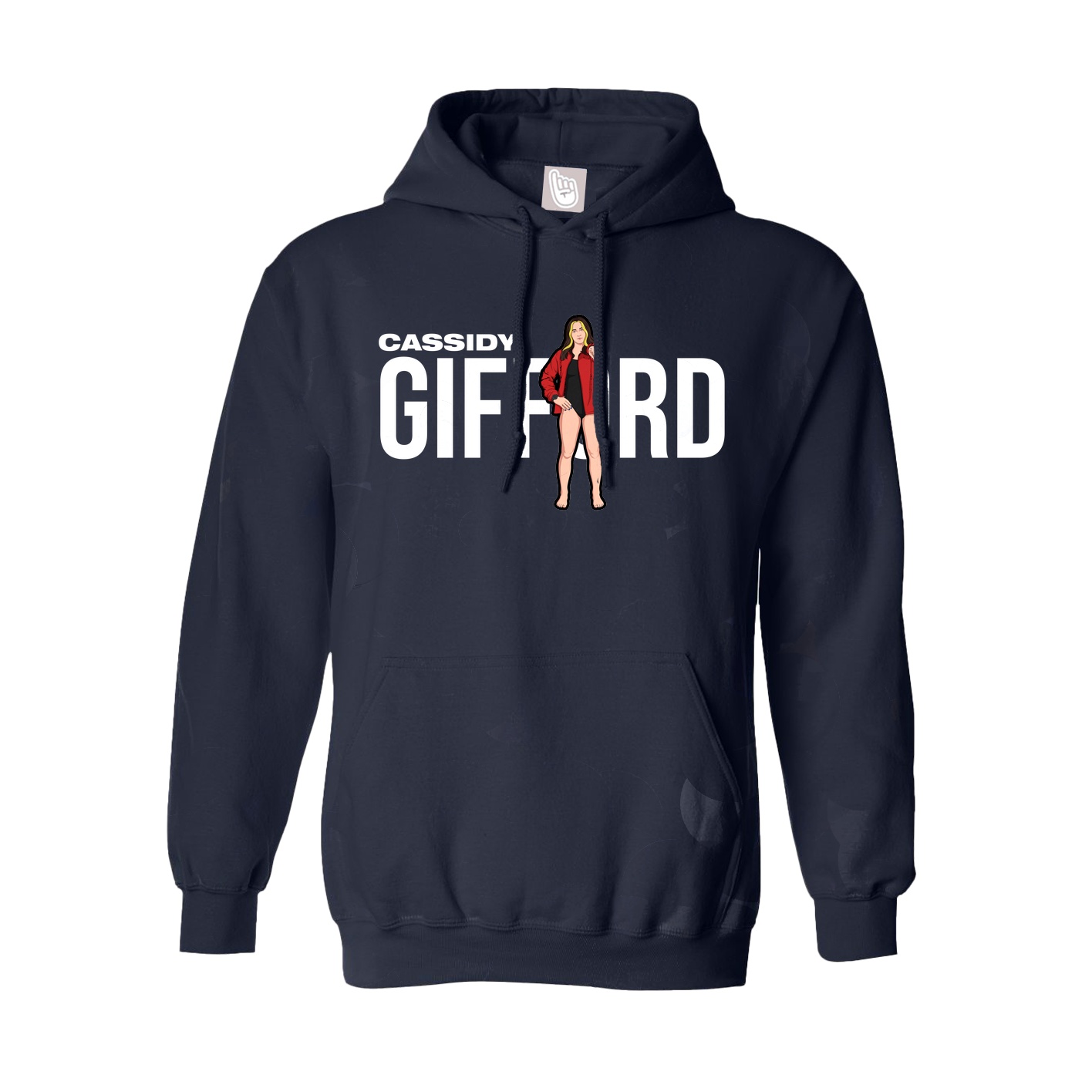 Youth Hoodie — Player Name in Navy