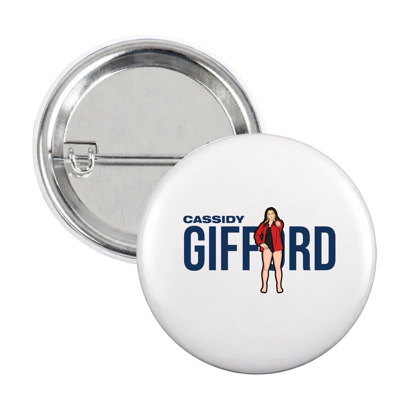 Game Day Button — Player Name in White