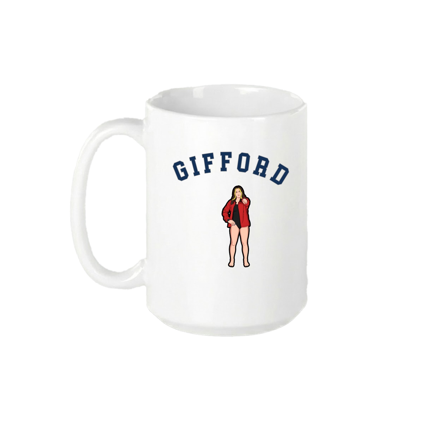 15oz Coffee Mug — Shirsey Arch in White