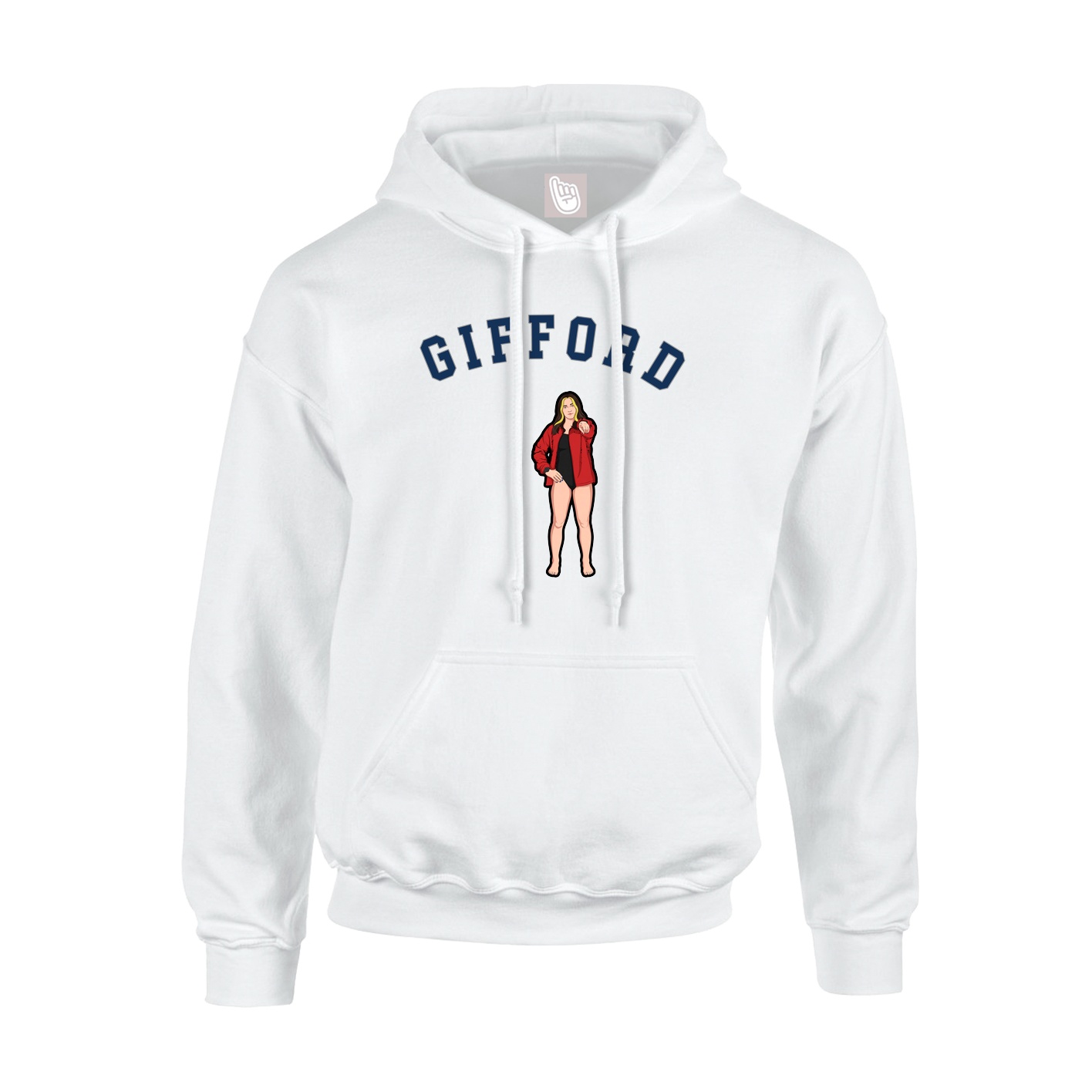 Hoodie — Shirsey Arch in White