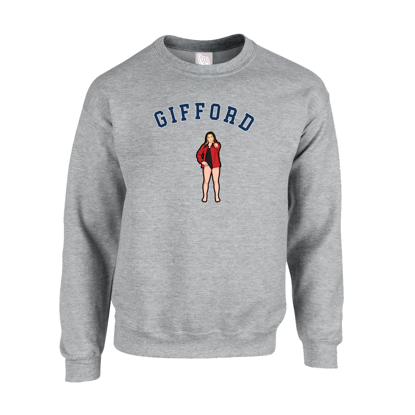 Fleece Crew — Shirsey Arch in Grey