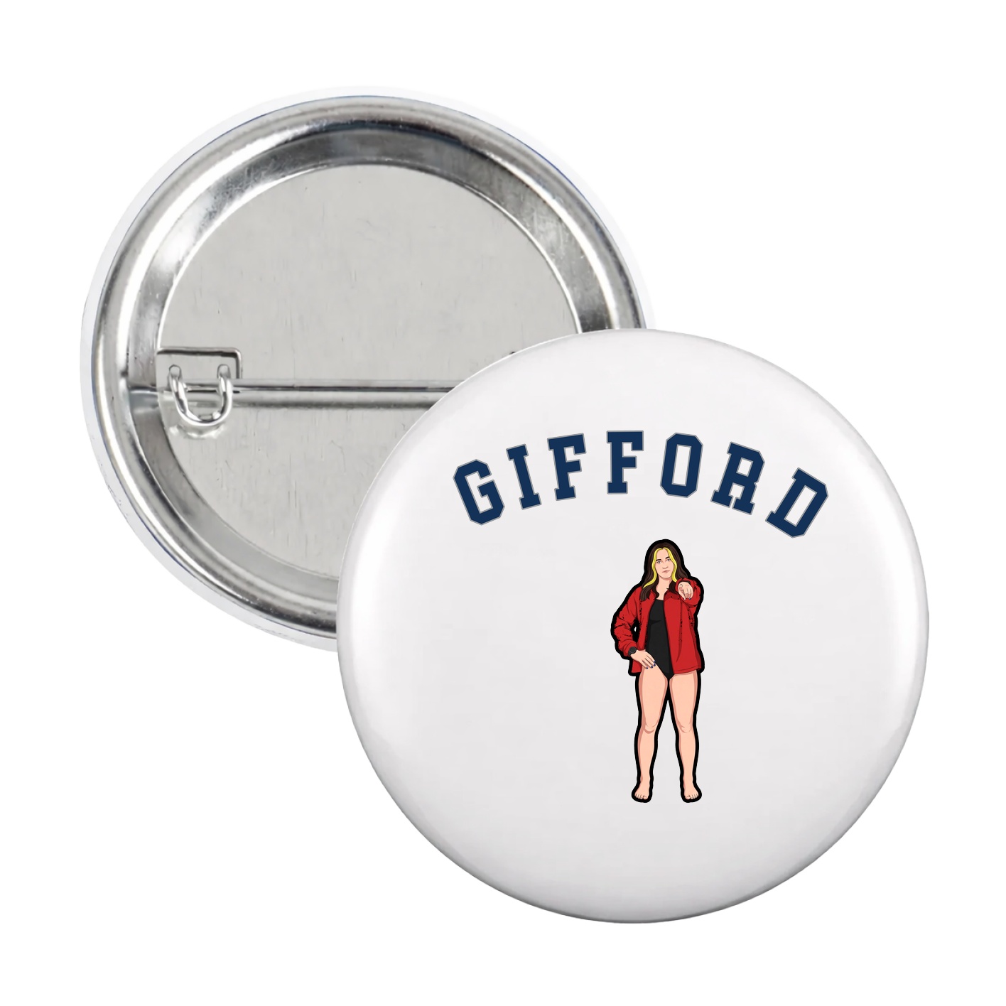 Game Day Button — Shirsey Arch in White