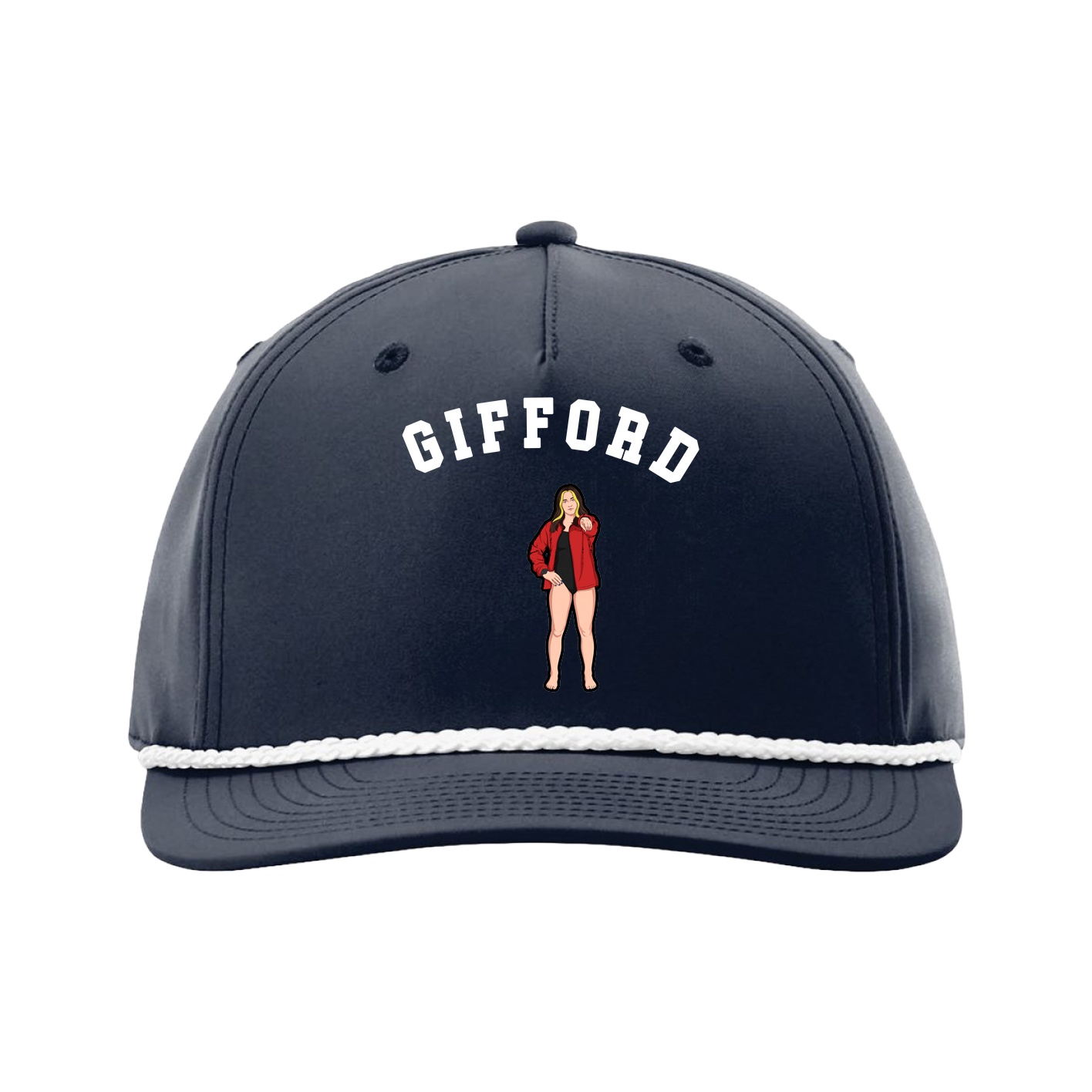Five-Panel Classic Rope Cap — Shirsey Arch in Navy