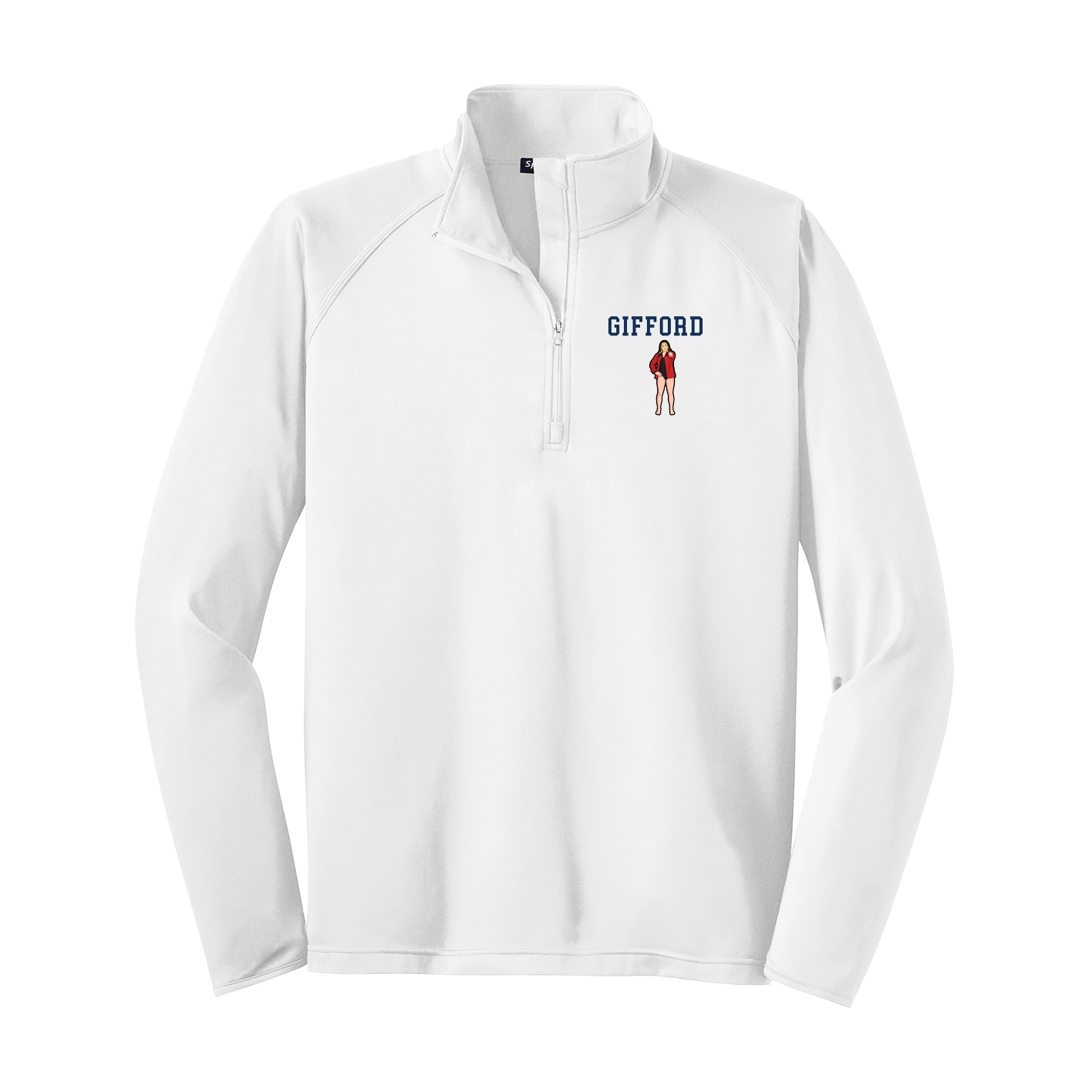 Q-Zip Pullover — Shirsey in White