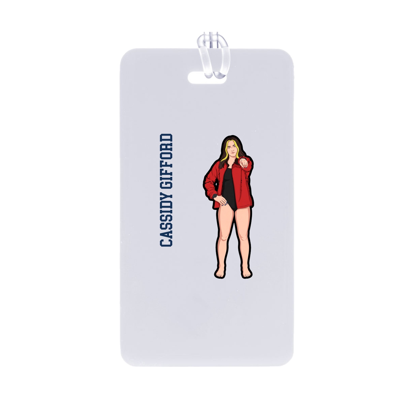 Bag Tag — Name Vertical in Classic