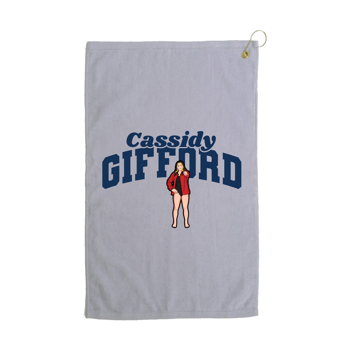 Golf Towel — Signature Arch in Grey