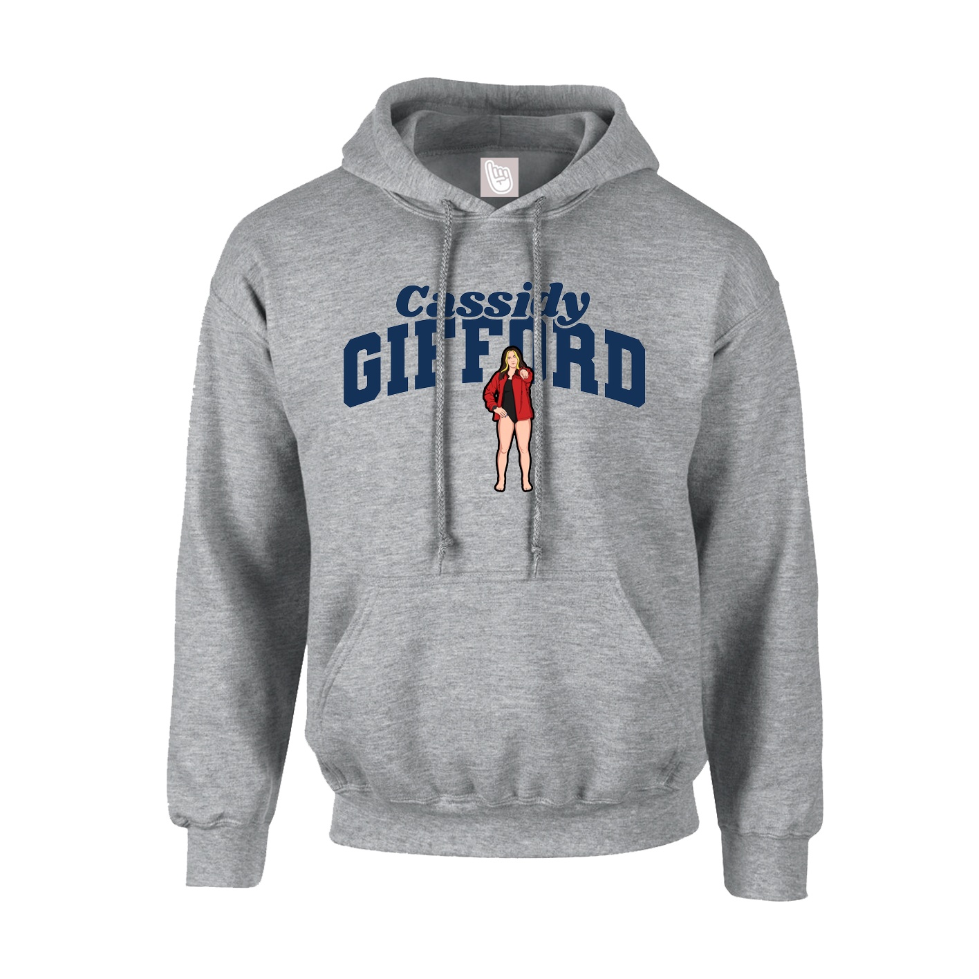 Youth Hoodie — Signature Arch in Grey
