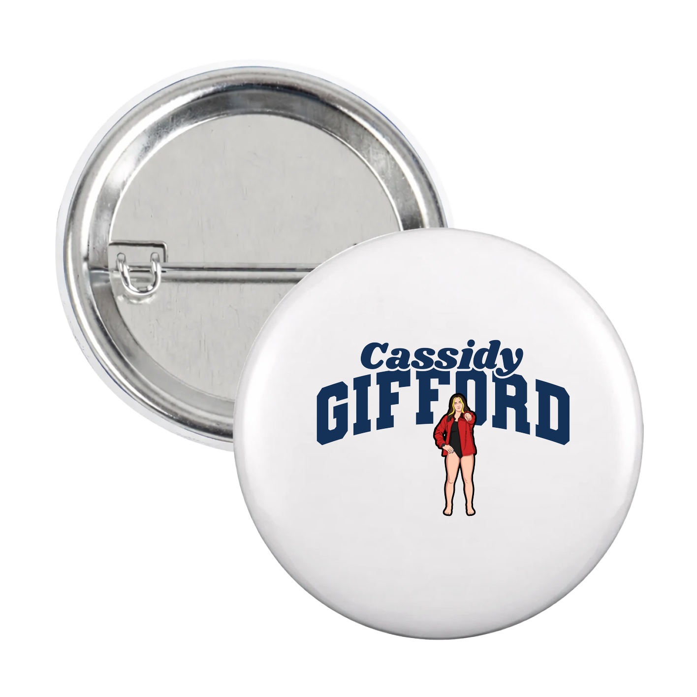 Game Day Button — Signature Arch in White