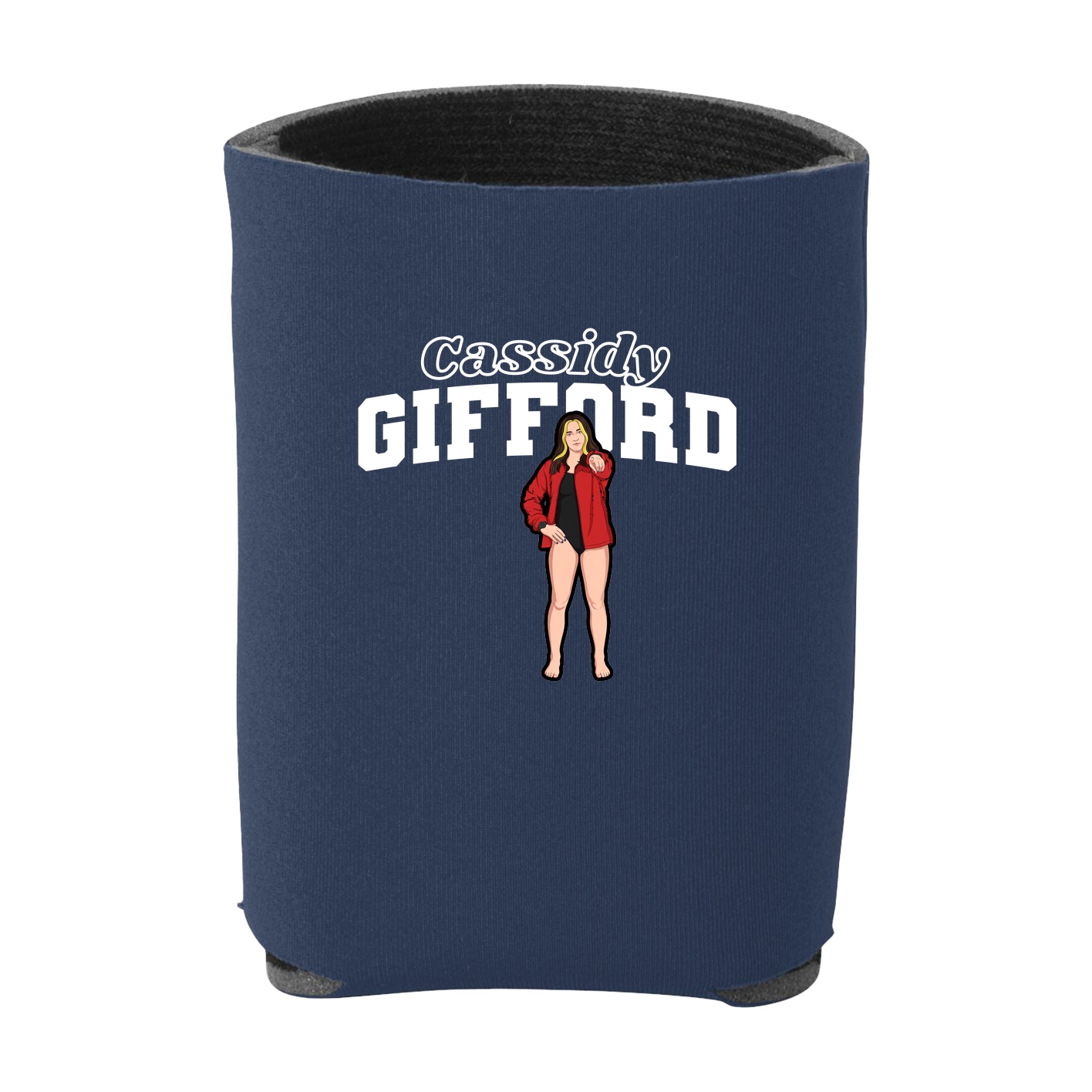 Can Holder — Name Arch in Navy