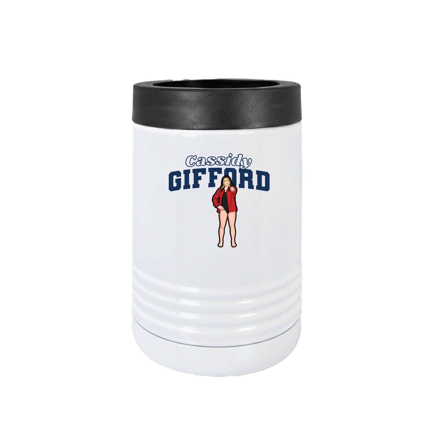 Beverage Holder — Name Arch in White