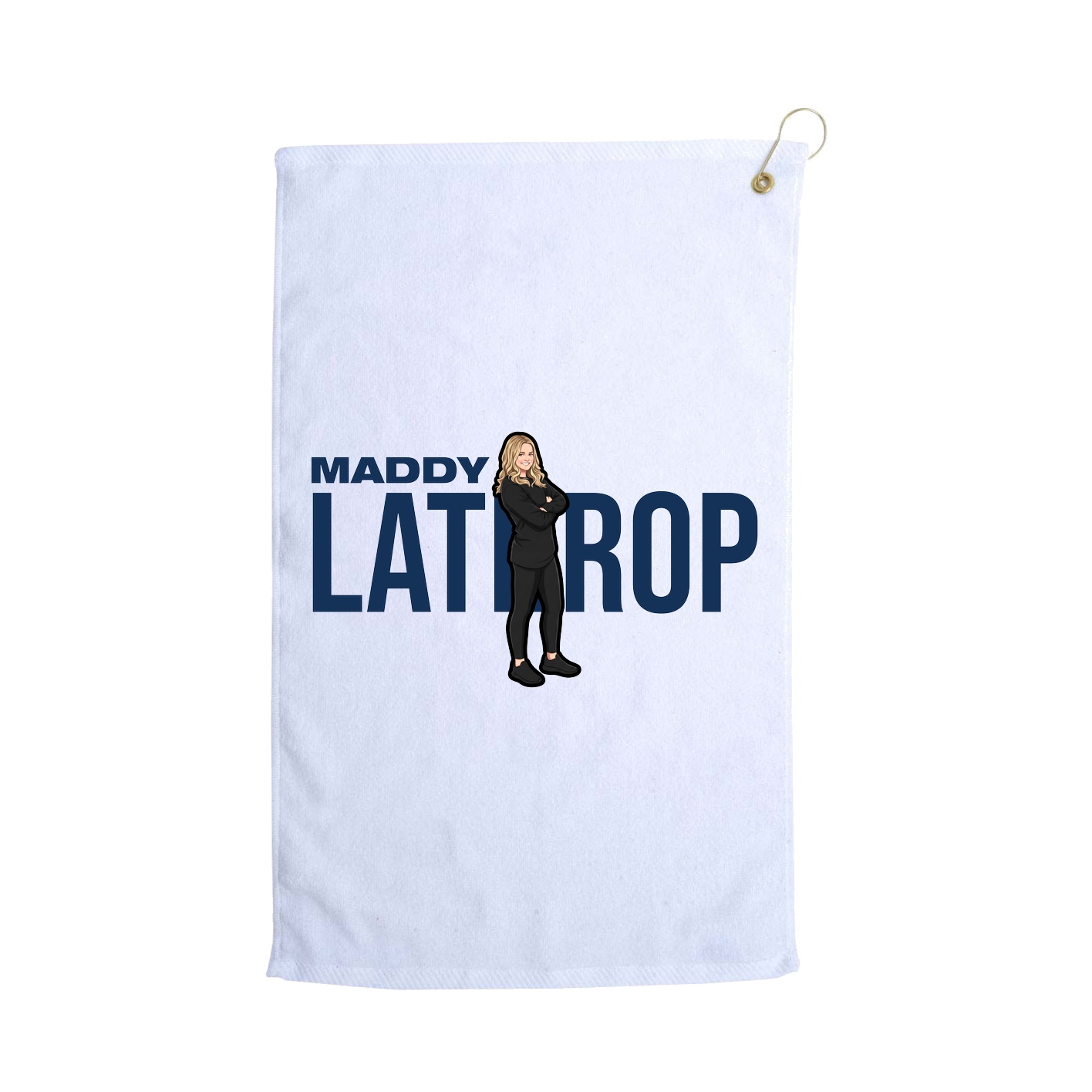 Golf Towel — Player Name in White