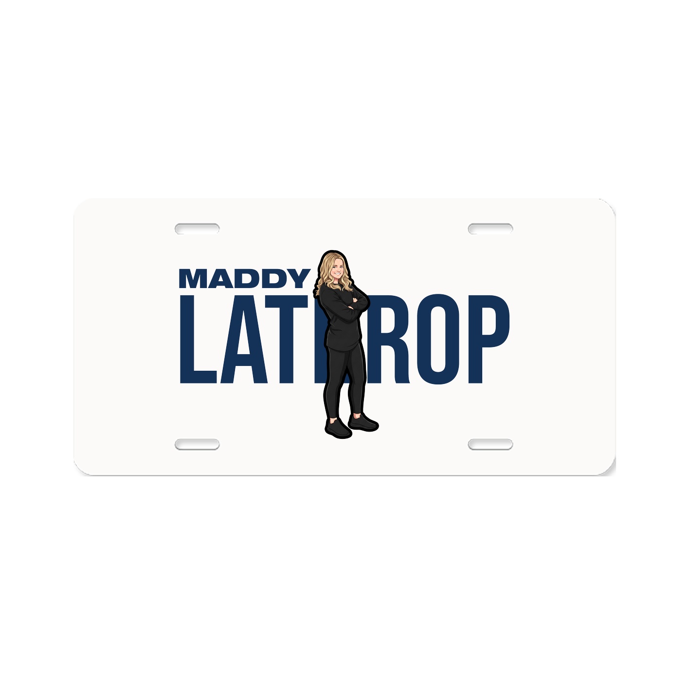 License Plate — Player Name in Classic