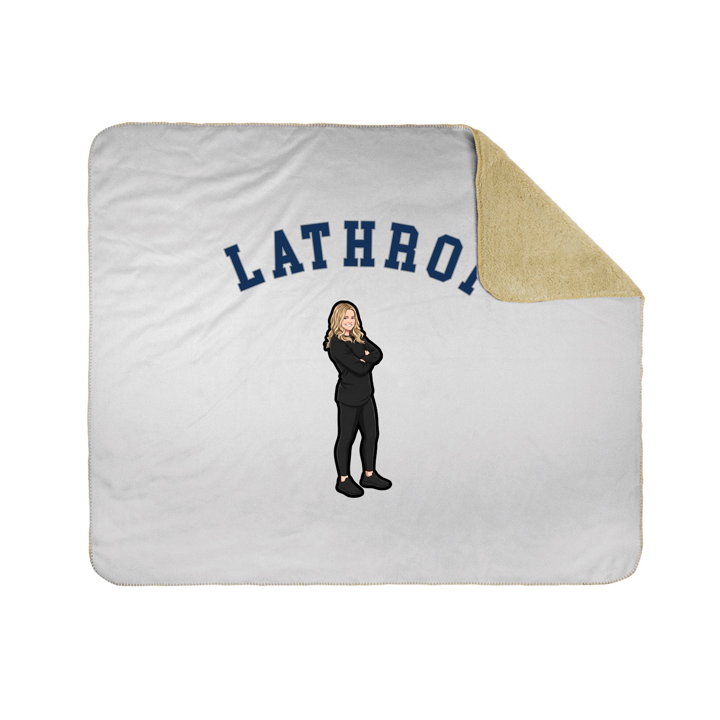 Throw Blanket — Shirsey Arch in White