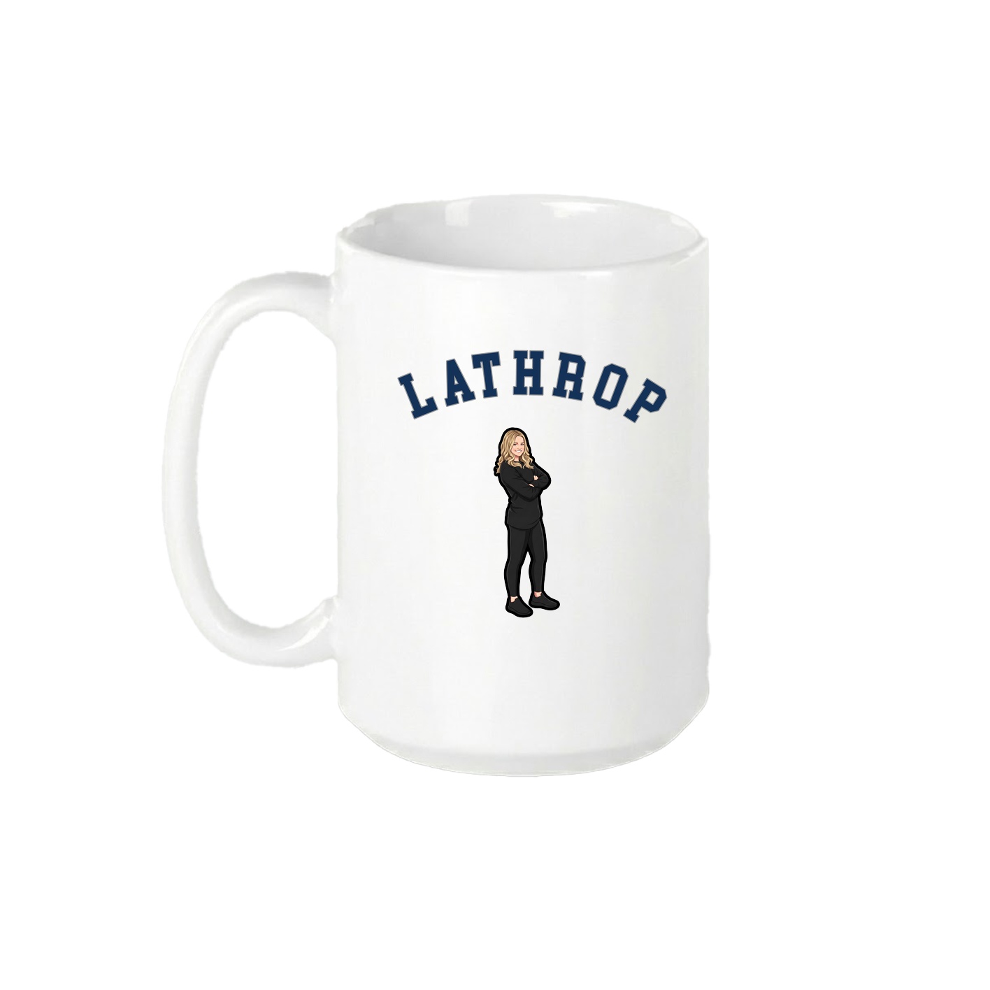 15oz Coffee Mug — Shirsey Arch in White