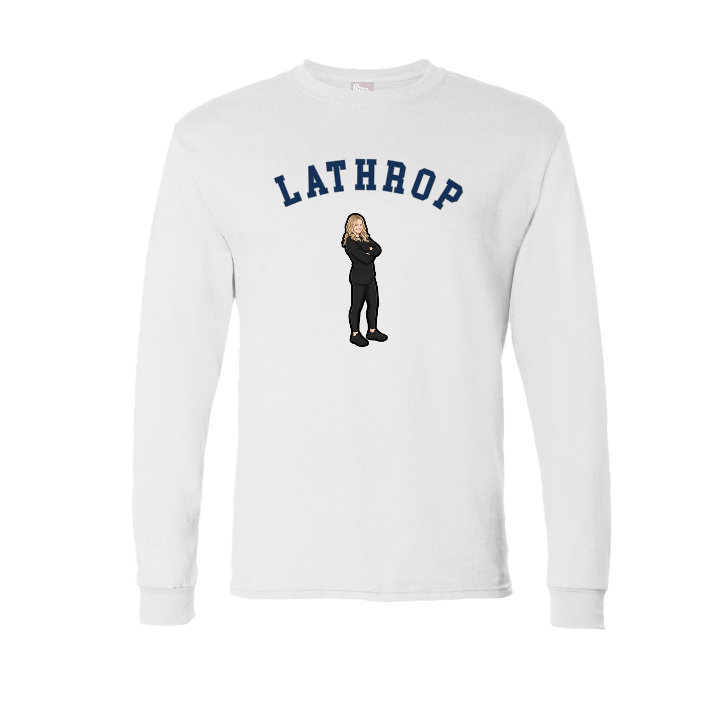 Long Sleeve Tee — Shirsey Arch in White