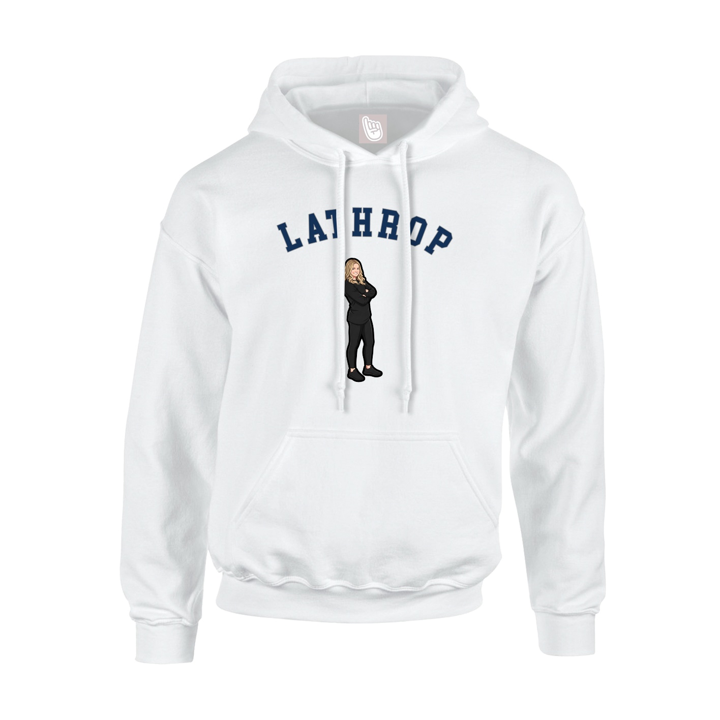 Youth Hoodie — Shirsey Arch in White