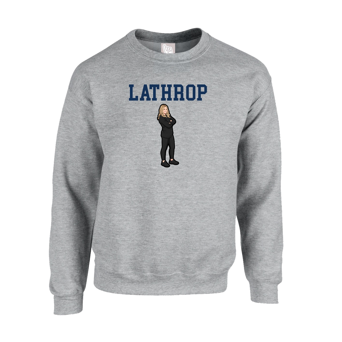Fleece Crew — Shirsey in Grey