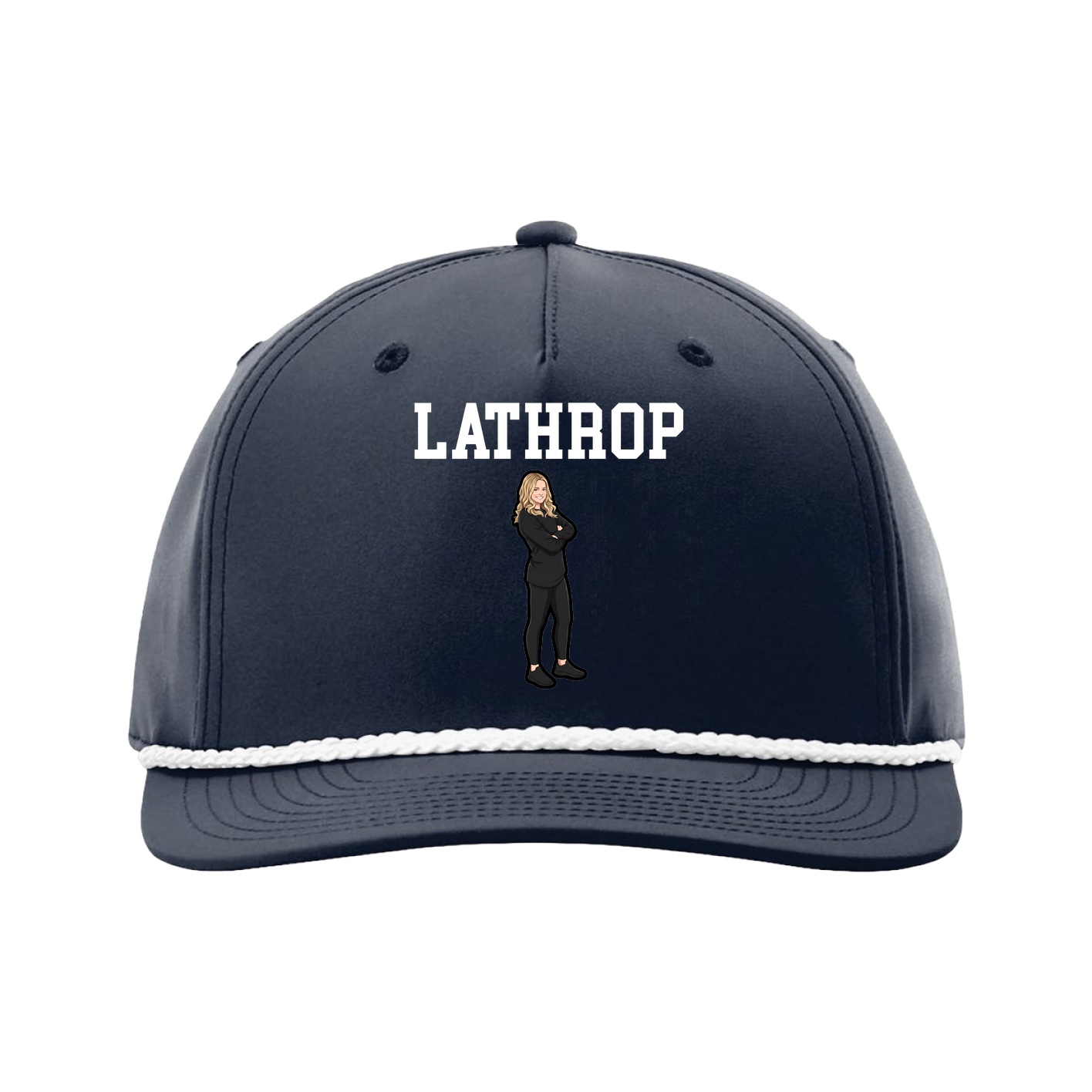 Five-Panel Classic Rope Cap — Shirsey in Navy