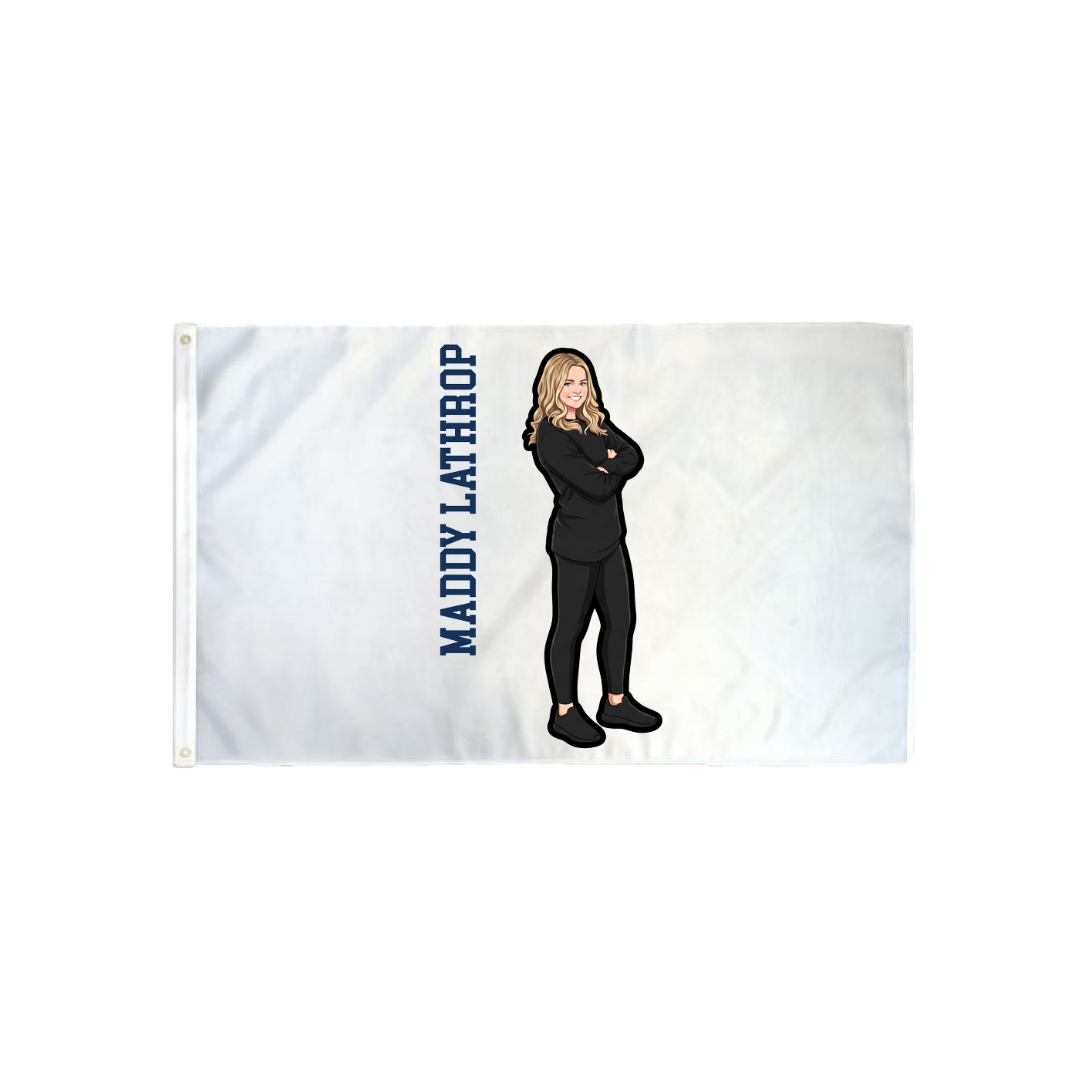 3x5 Flag — Name Vertical in Classic