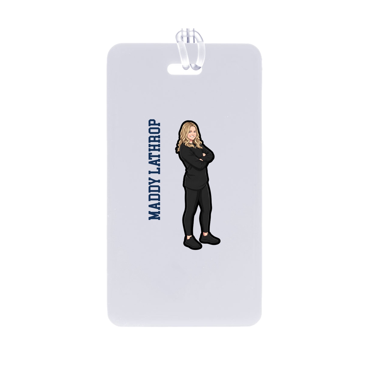Bag Tag — Name Vertical in Classic