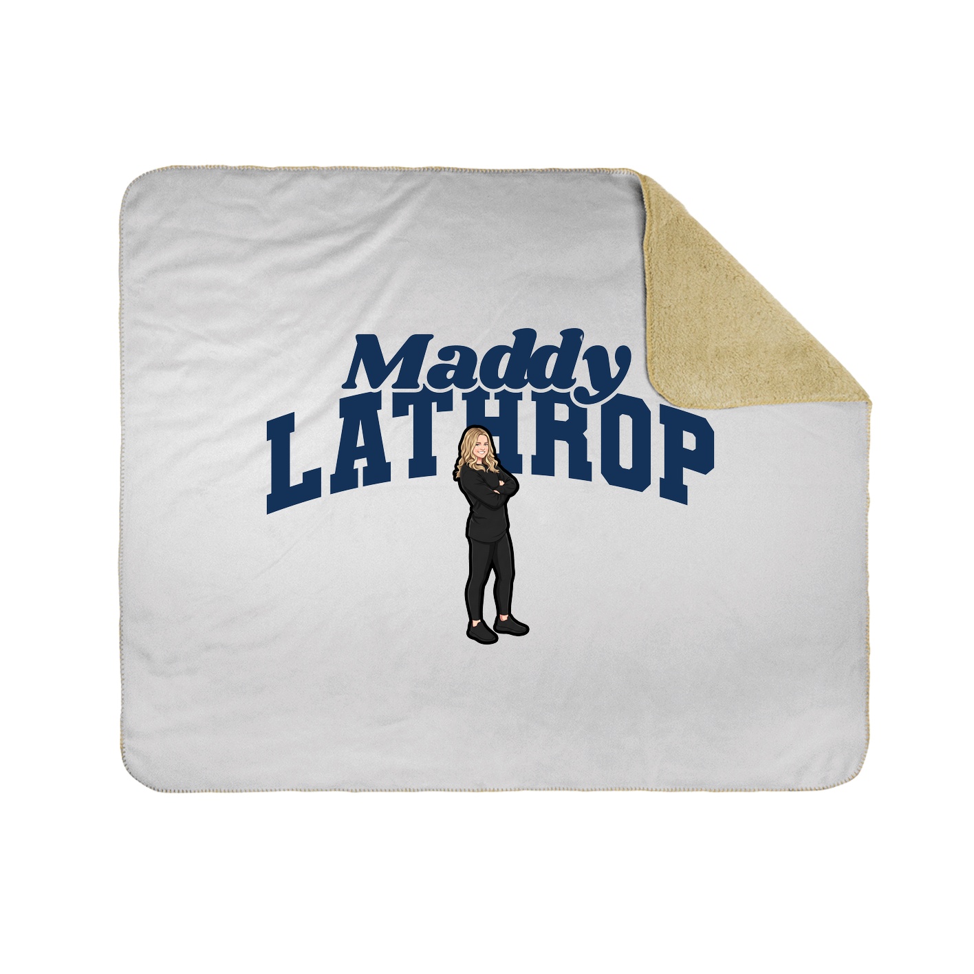 Throw Blanket — Signature Arch in White