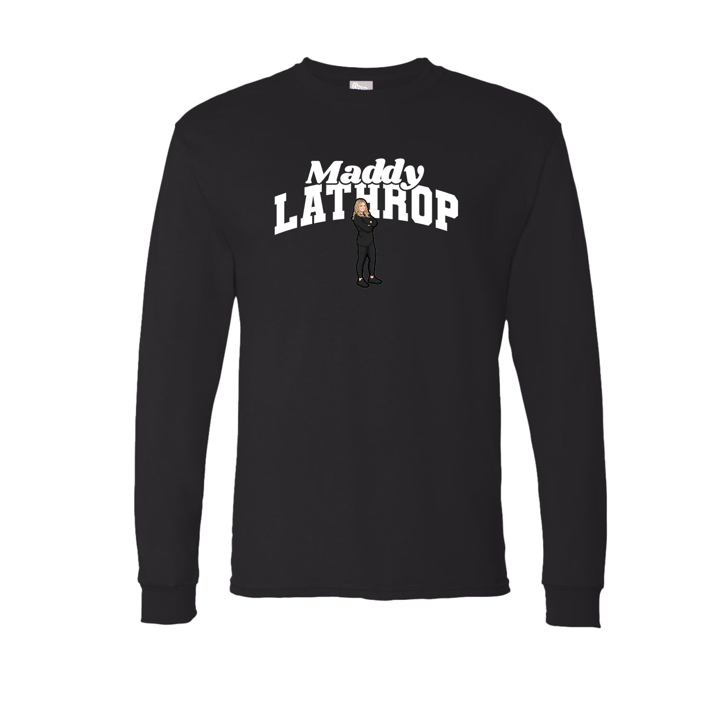 Long Sleeve Tee — Signature Arch in Black