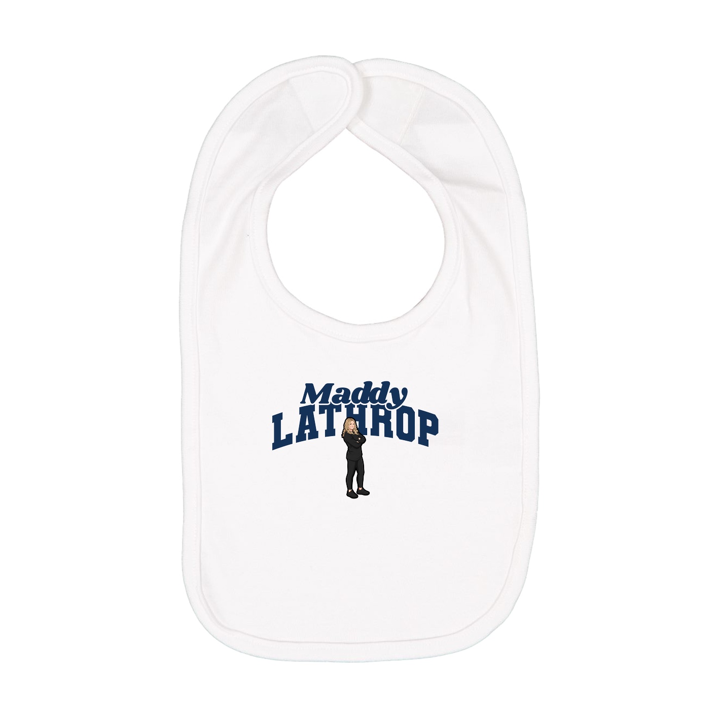 Infant Bib — Signature Arch in White