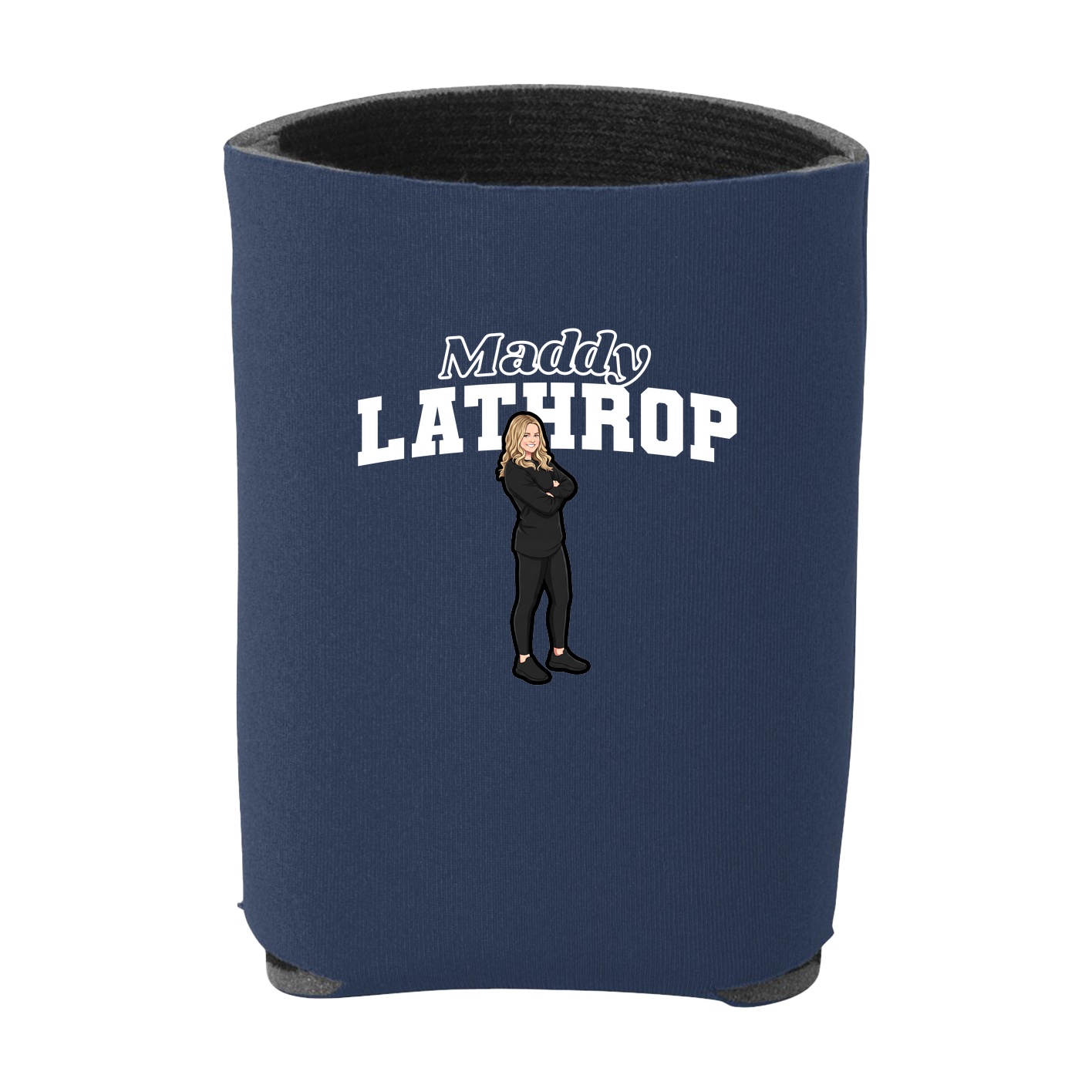 Can Holder — Name Arch in Navy