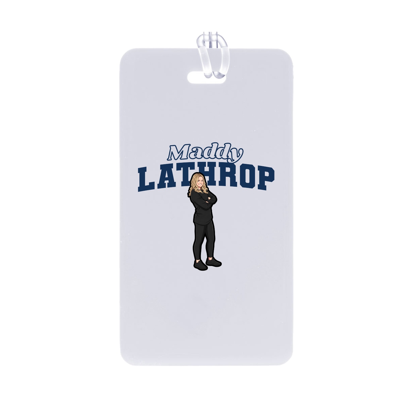 Bag Tag — Name Arch in Classic