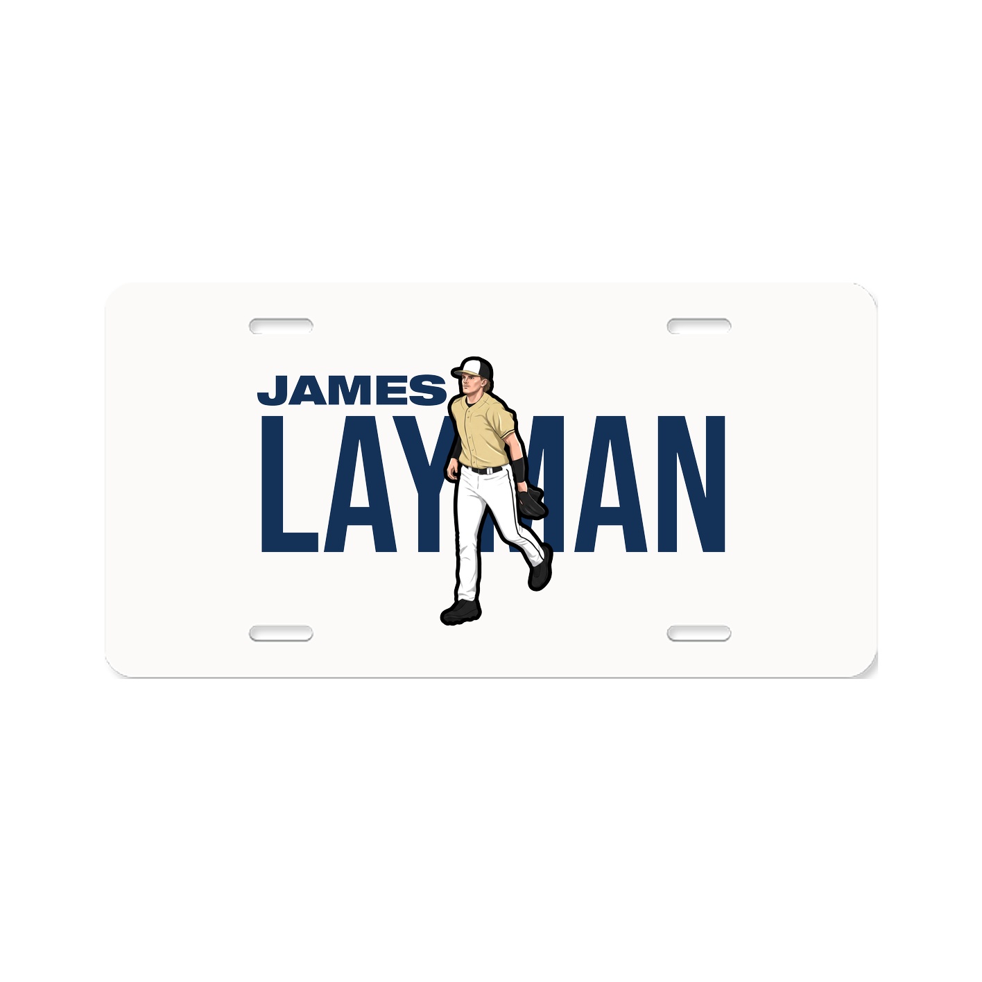 License Plate — Player Name in Classic