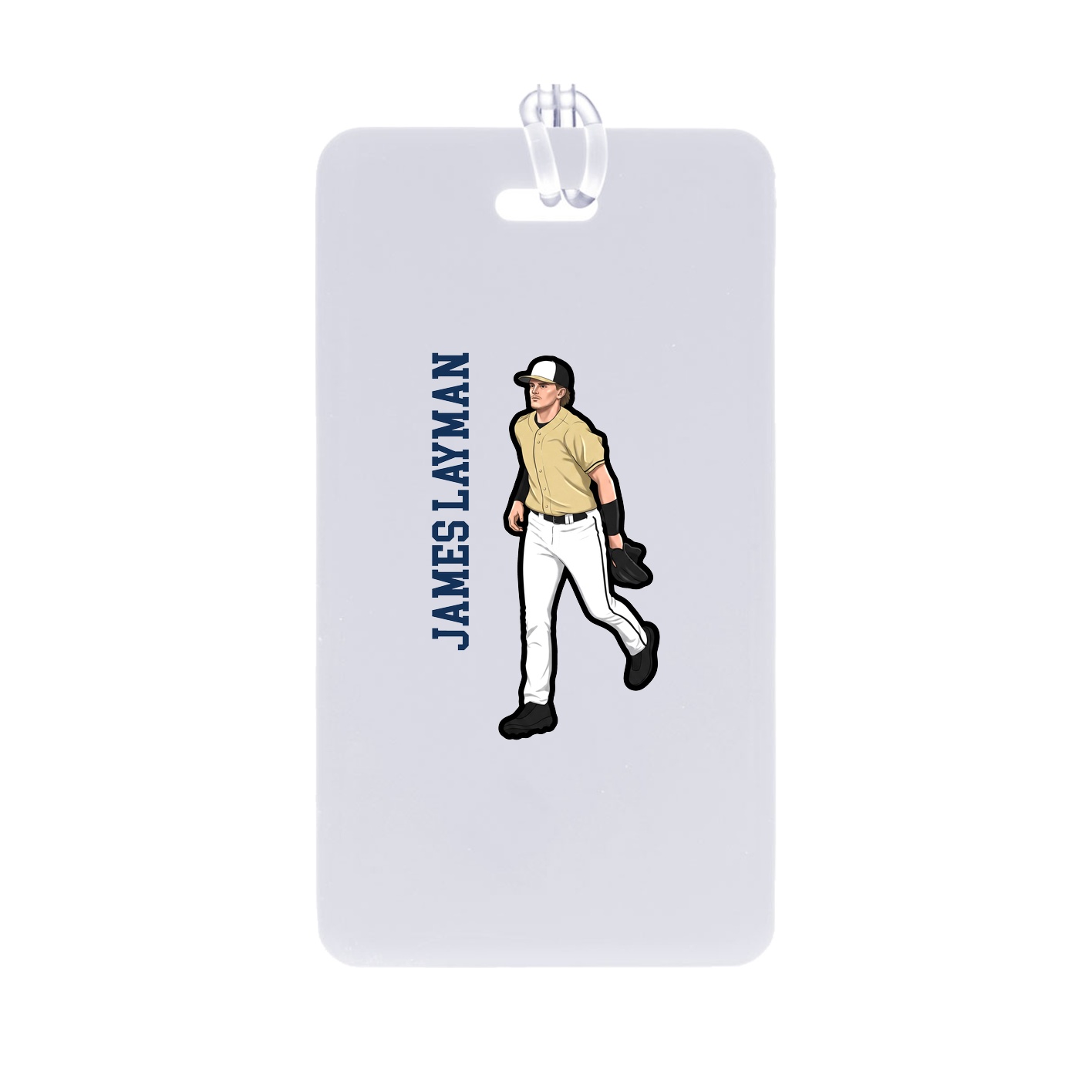 Bag Tag — Name Vertical in Classic