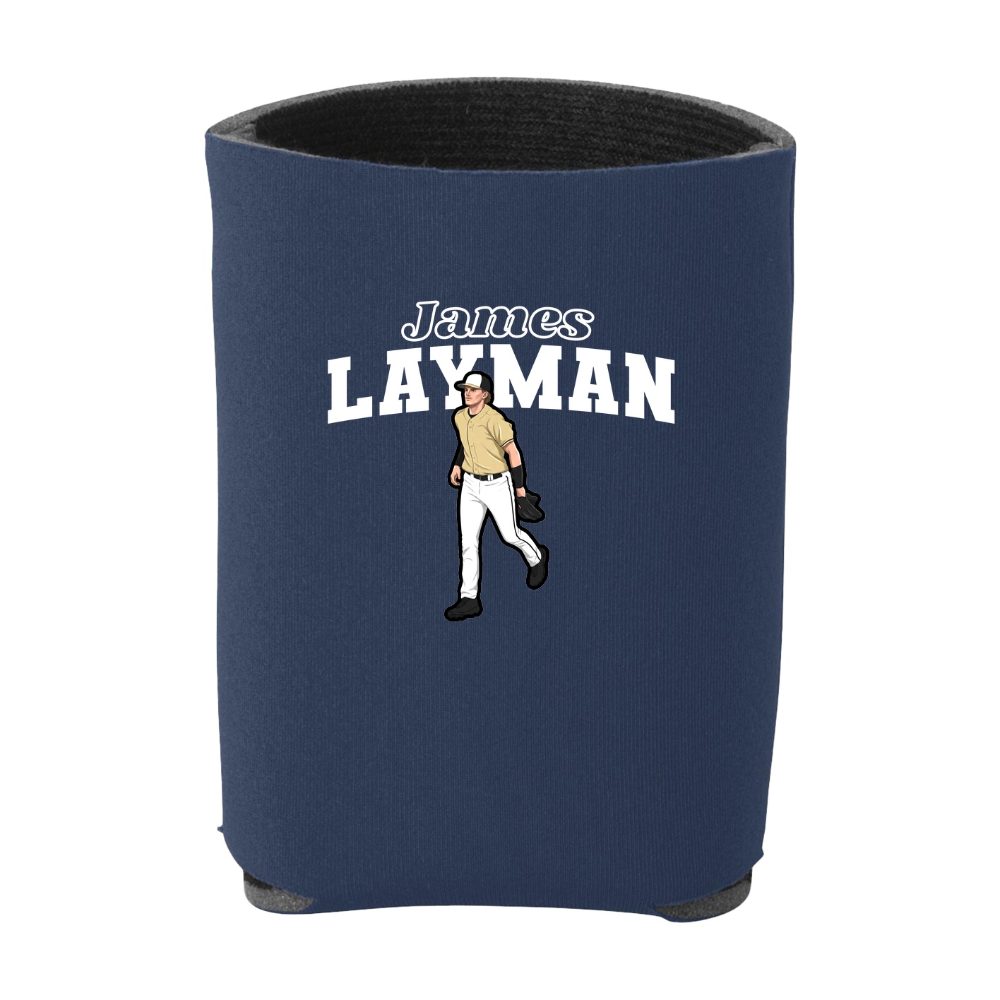 Can Holder — Name Arch in Navy