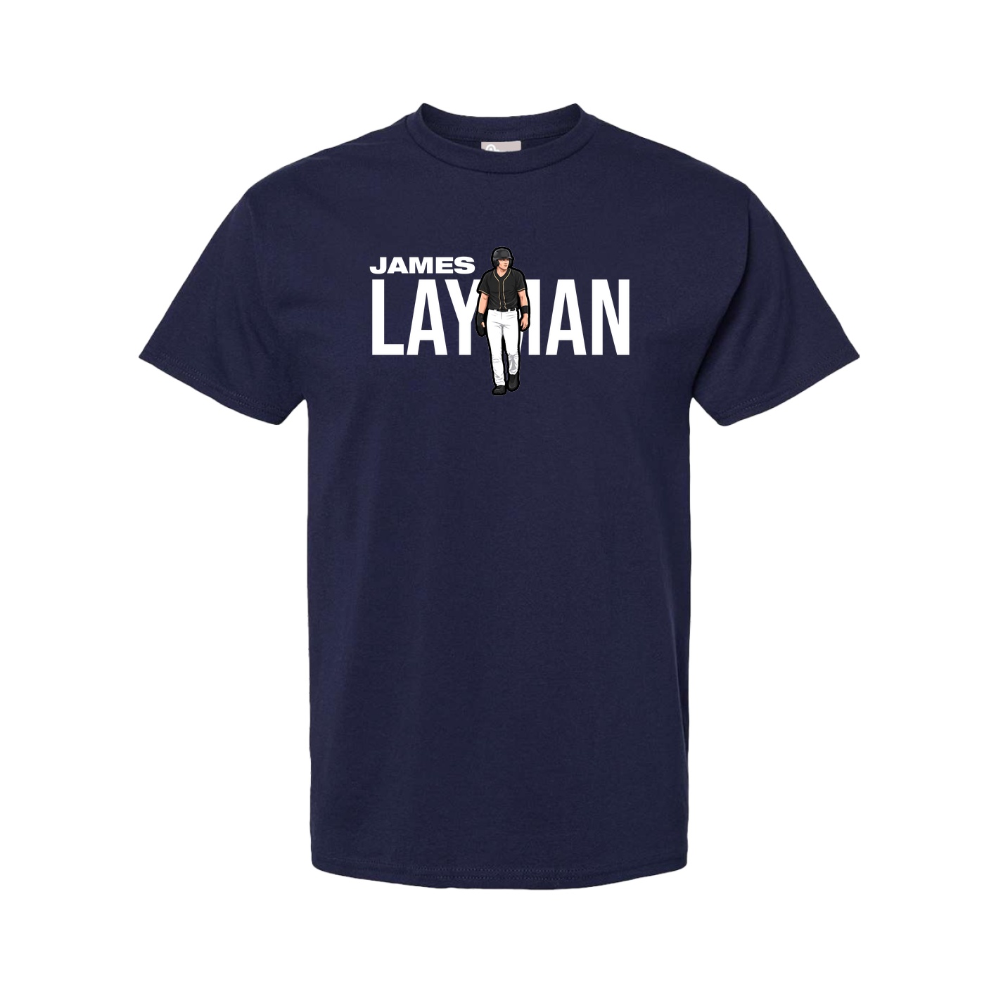 Youth Tee — Player Name in Navy