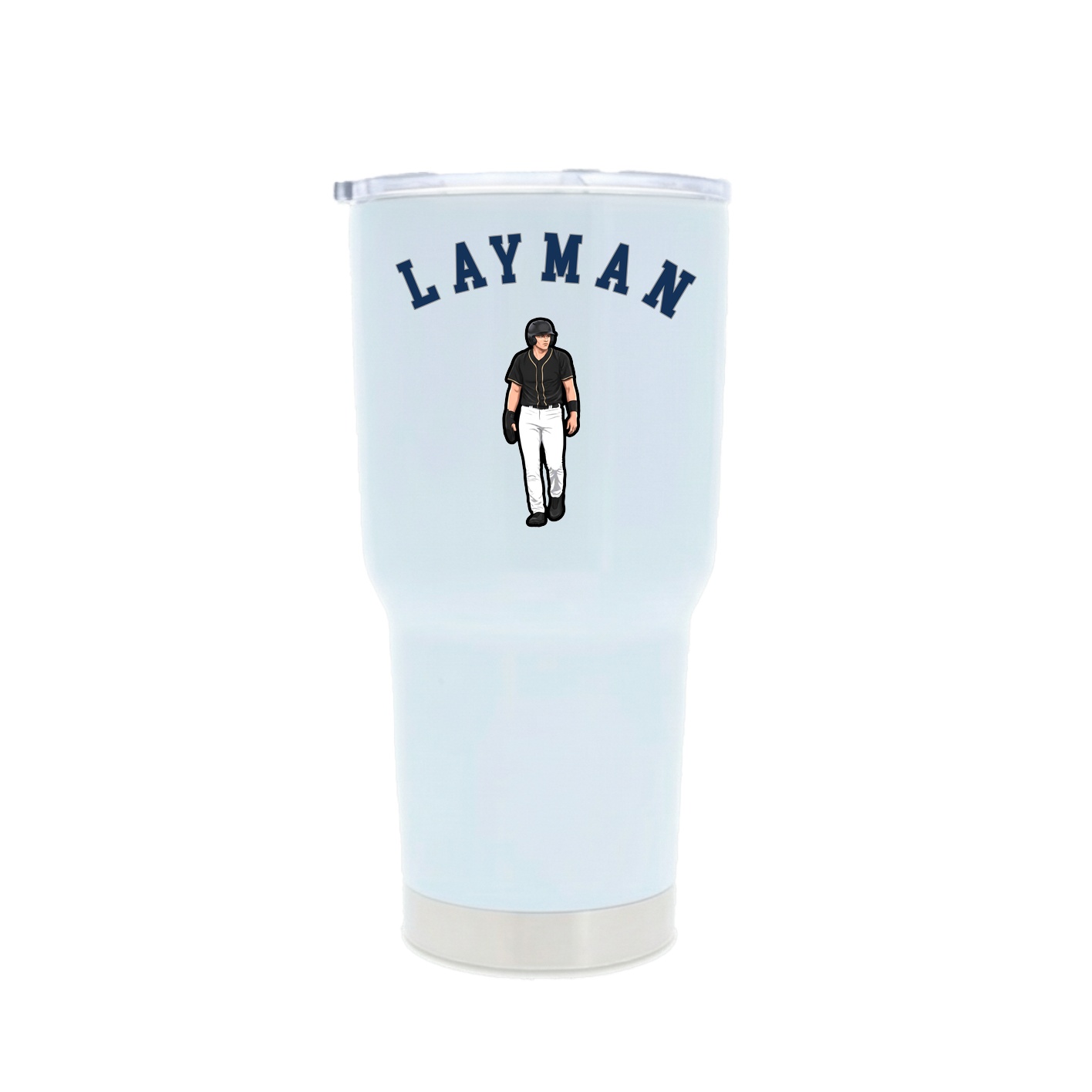 30oz Stainless Steel Tumbler — Shirsey Arch in White