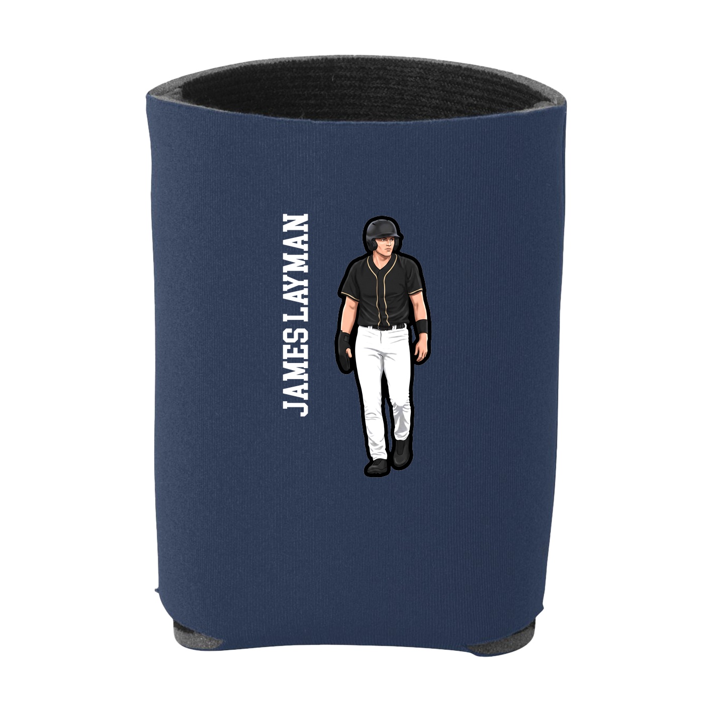 Can Holder — Name Vertical in Navy