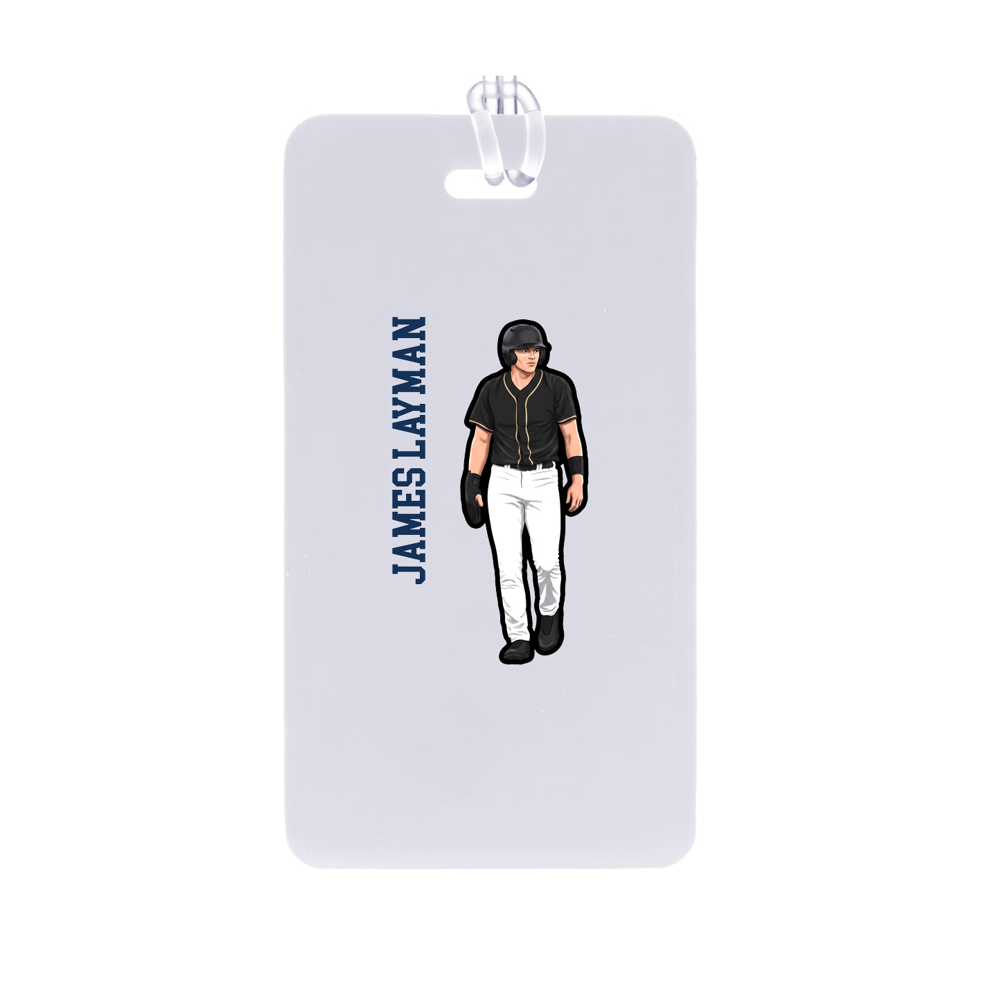 Bag Tag — Name Vertical in Classic