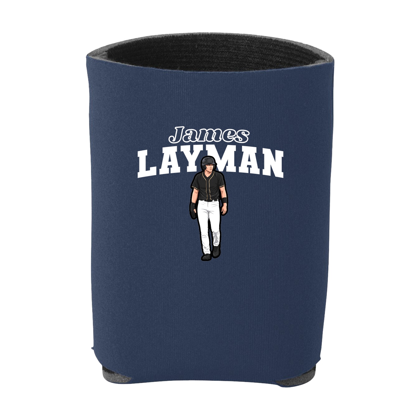 Can Holder — Name Arch in Navy