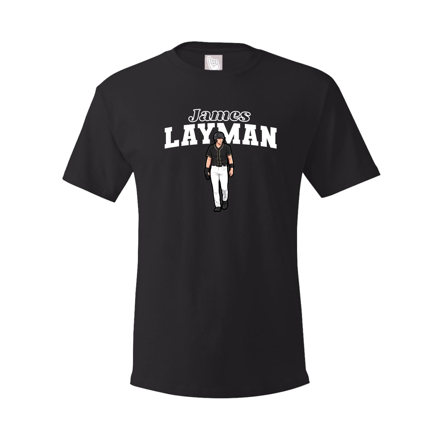 Youth Tee — Name Arch in Black