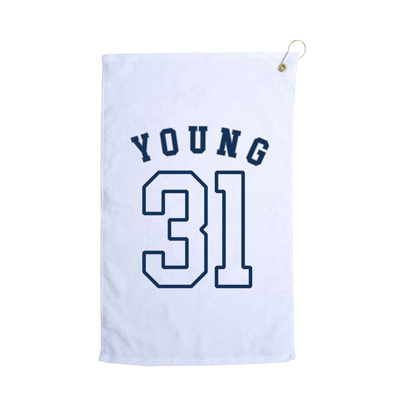 Golf Towel — Shirsey Arch in White