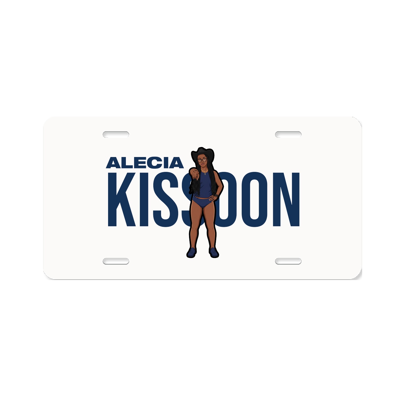 License Plate — Player Name in Classic