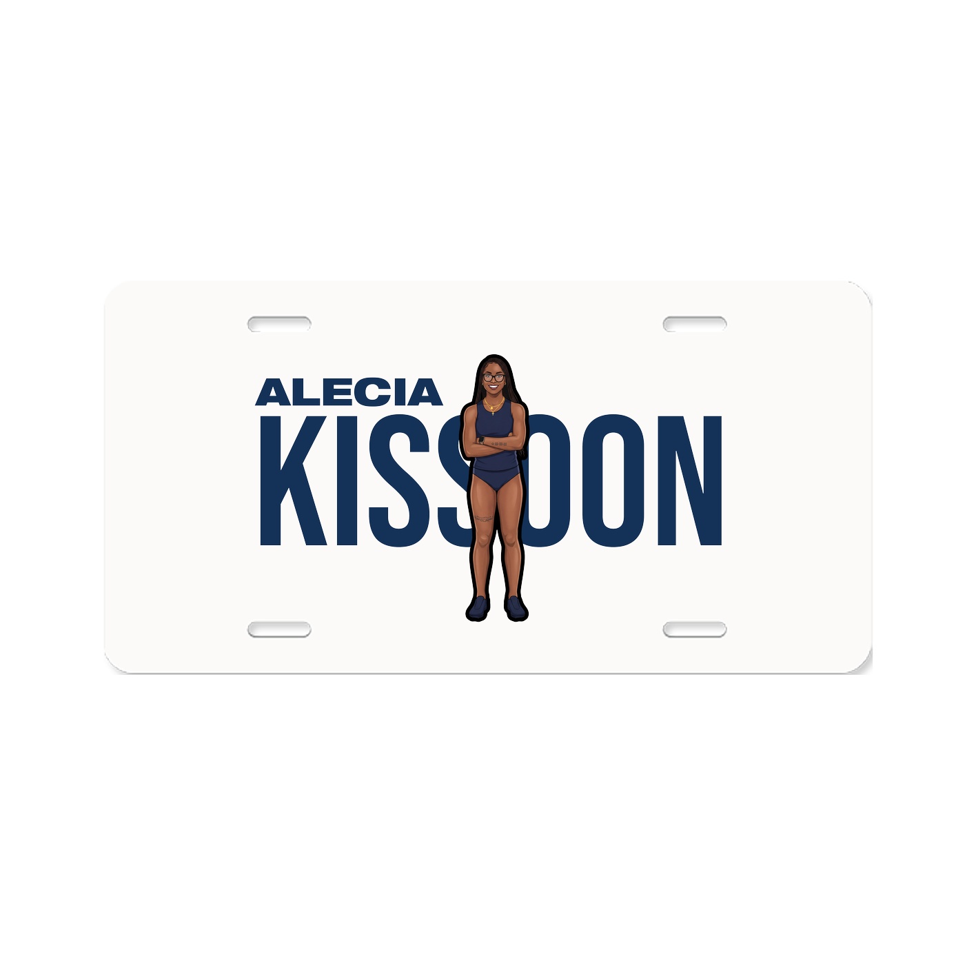 License Plate — Player Name in Classic