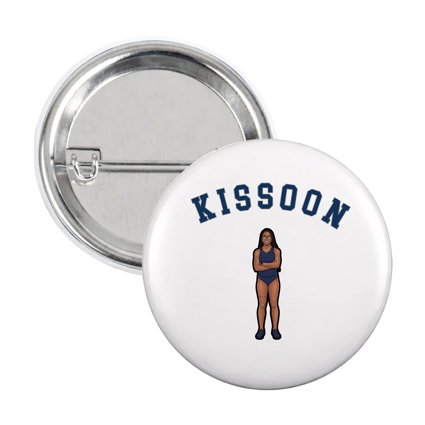 Game Day Button — Shirsey Arch in White