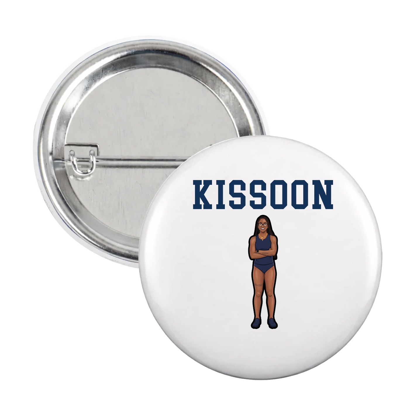 Game Day Button — Shirsey in White