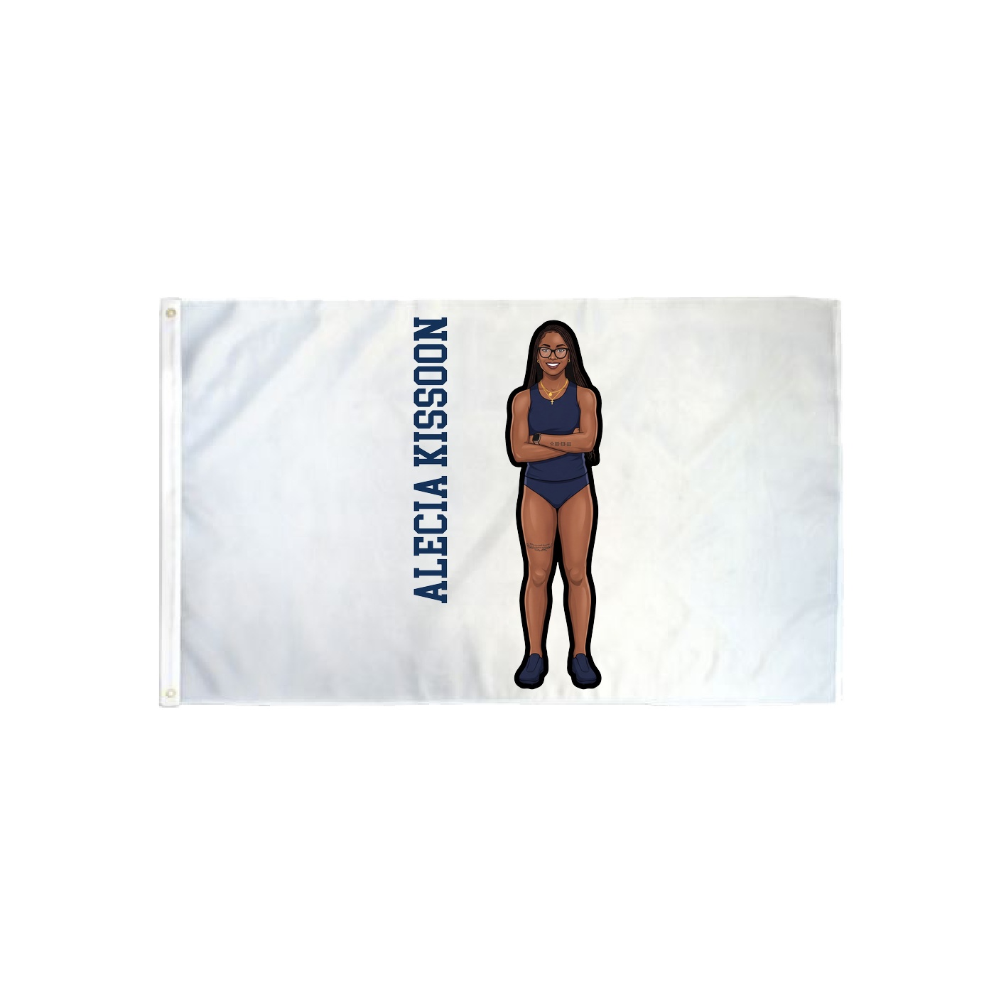 3x5 Flag — Name Vertical in Classic
