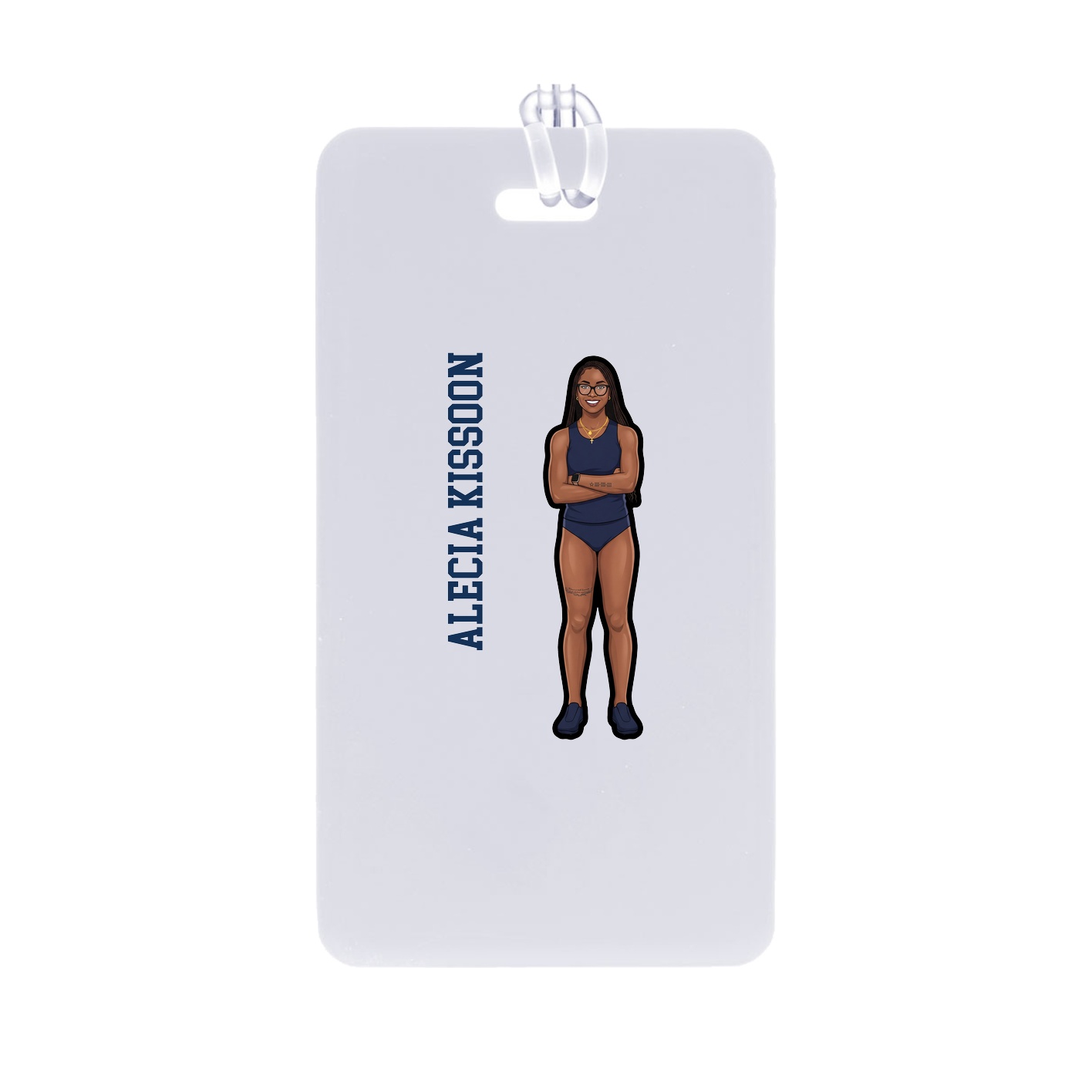 Bag Tag — Name Vertical in Classic